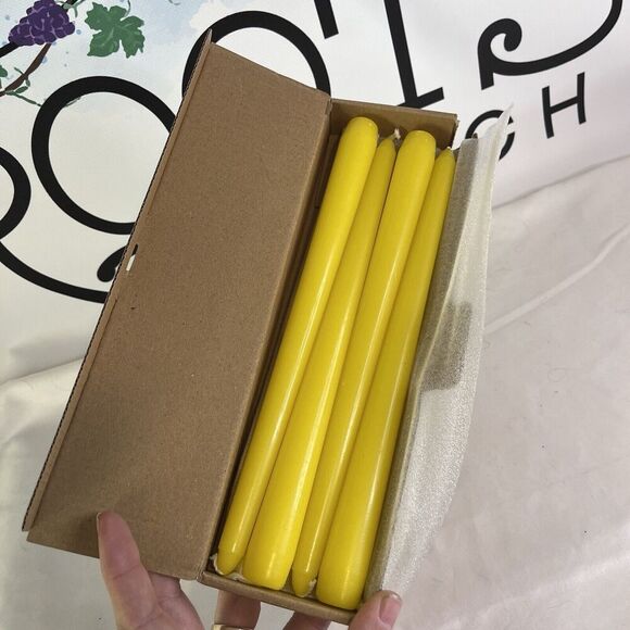 Nguyen Quang Minh Candle Co Other - Set Of 4 Yellow Tapered Candles 10 Inch